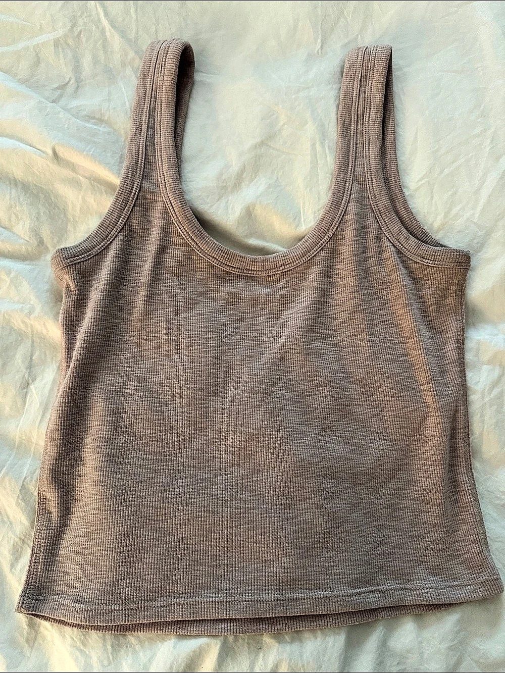 Vuori sunrise crop tank top XS in dogwood